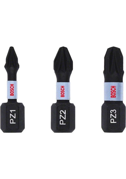 Impact Yıldız Bits Uç PZ1/2/3X25 mm 3'lü 2608522471