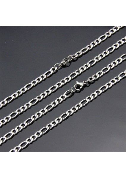 Çelik Figaro Zincir Kolye 4mm.