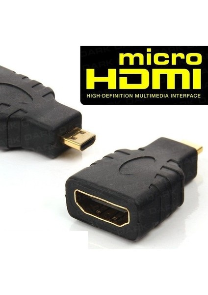 SpeedUF Micro HDMI M To HDMI F Dönüştürücü , Tablet, Ultrabook, Kamera Için (Hdmı Dişi - Micro HDMI Erkek)