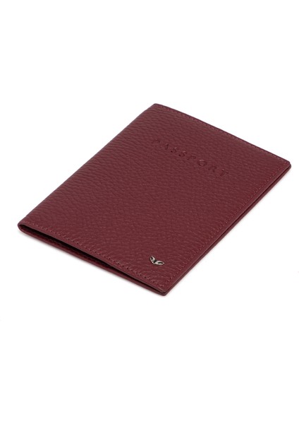 Bordo Hakiki Deri Unisex Pasaportluk - S1PS00001200-M71