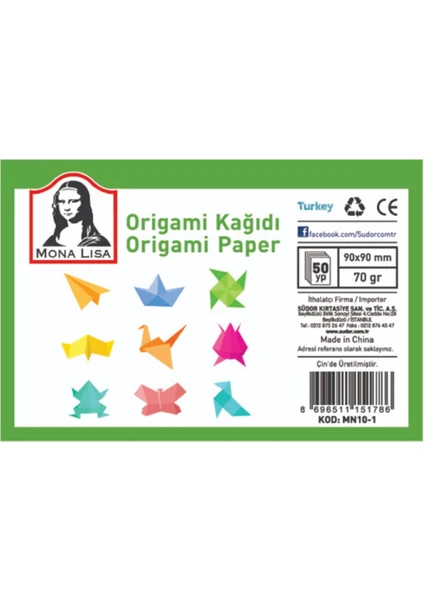 Origami Kağıdı 9x9 70 Gr.50 Yp.