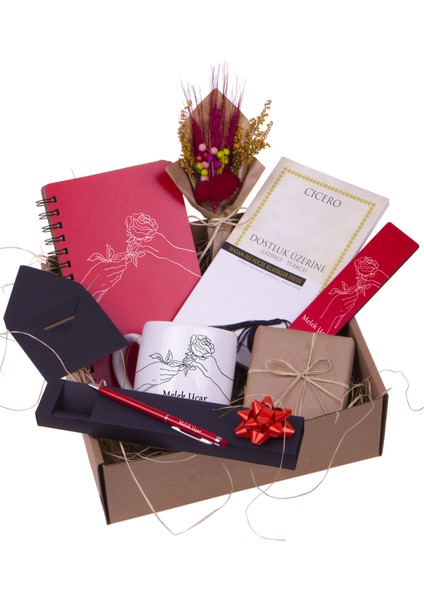 Dostluk Üzerine Kitaplı Hediye Seti- Arkadaşa Doğum Günü Hediye Seti fiyatları
