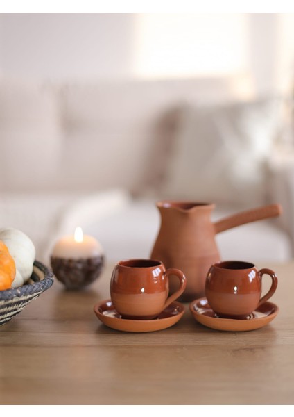 Berceste Iki Kişilik Fincan ve Cezve Takımı