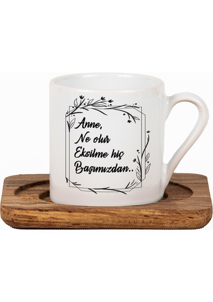 Anneler Günü'ne Özel Ahşap Kutuda Fincan Seti
