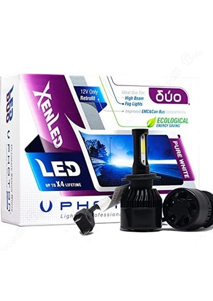 Duo H7 LED Xenon 6000 Lümen Headlıght modelleri