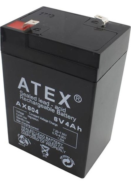 Akü 6v 4a (10x7x4.5cm) Atex