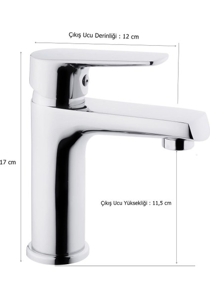 Tema Zenn Lavabo Bataryası Krom fiyatları