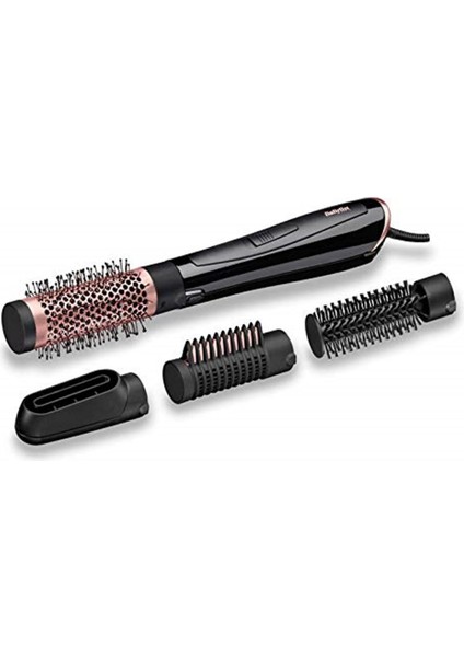AS126E Perfect Finish Hava Üflemeli Saç Şekillendirici Set, Siyah Saç Ba
