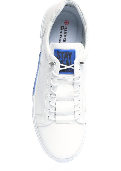 BASEL M AYAKKABI 40-45 DeriBeyaz - Mavi Erkek Sneaker fiyatları