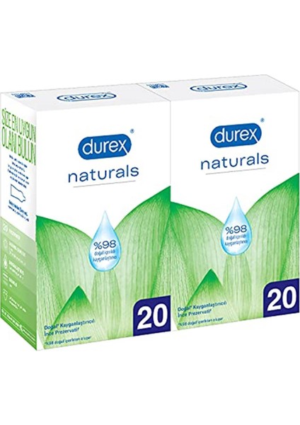 Naturals 40'Lı Prezervatif, 1 Paket(1 X 40 Adet) Prezervatif