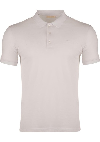 Regular Fit Polo Yaka %100 Pamuk Kısa Kollu Basic Penye T-Shirt-PE3603TY22