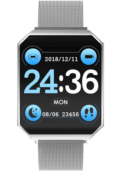 Akıllı Izle Spor Bilezik Ios 8.0 Gümüş Için Kalp Hızı Monitörü Desteği (Yurt Dışından)