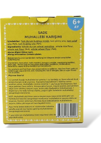 Sade Muhallebi Karışımı