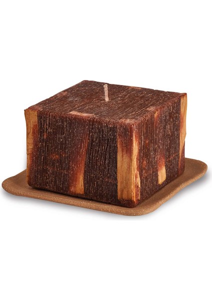 %100 Doğal Palo Santolu Mum -Kahverengi 9 x 9 x 7 cm fiyatları