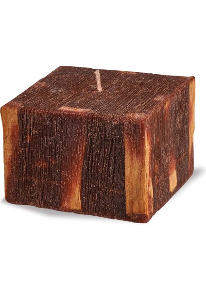 %100 Doğal Palo Santolu Mum -Kahverengi 9 x 9 x 7 cm modelleri