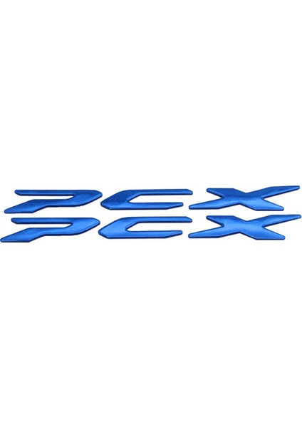Honda Pcx Kabartmalı Sticker Solmayan Etiket Takımı Mavi