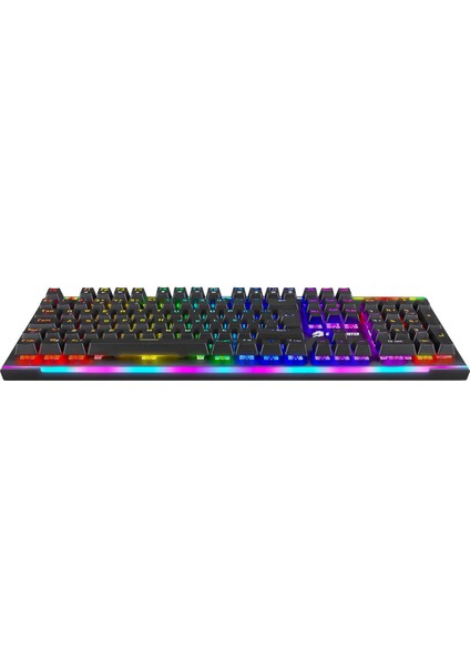 Gamebooster G906B Spectrum Rainbow Aydınlatmalı Bileklikli Mekanik Oyun Klavyesi (GB-G906B)