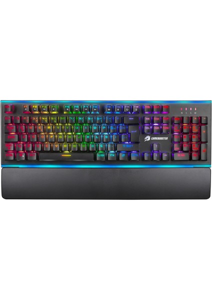 Gamebooster G906B Spectrum Rainbow Aydınlatmalı Bileklikli Mekanik Oyun Klavyesi (GB-G906B)