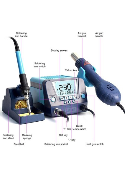 BK881 Intelligent 2 In 1 Havya Istasyonu fiyatları