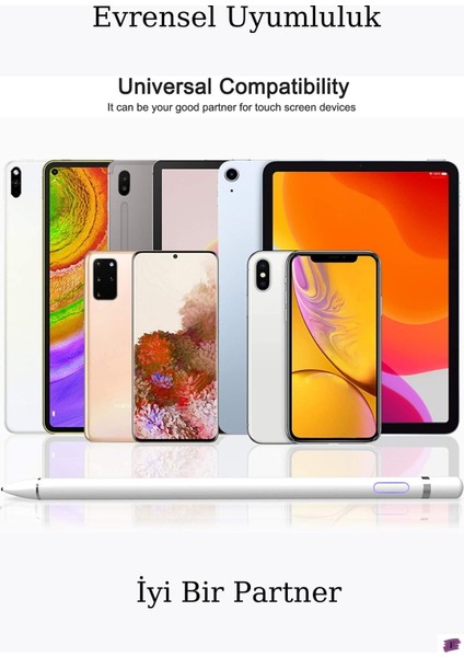 Galaxy Tab S6 Lite P610 Uyumlu Dokunmatik Ekran Kalemi Yazı ve Çizim Için Stylus Pen