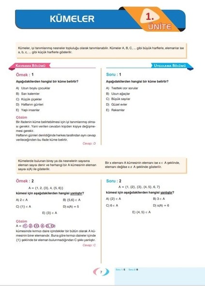 Aktif Öğrenme Yayınları TYT 0'dan Başlayanlara Matematik1- YKS AYT 0'dan Başlayanlara Matematik