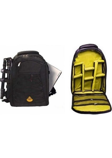 Nikon Uyumlu Laptop Bölmeli Sırt Çantası Tüm DSLR Uyumlu