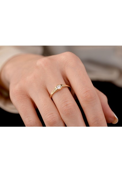 Vintage Kadın Yüzüğü, Minimal Şövalye Yüzük, Altıgen Yüzük indirimleri