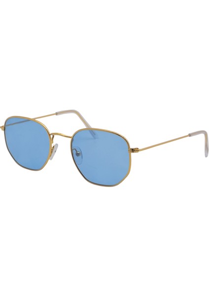 E102 Metal Geometrik Model Gold- Mavi Güneş Gözlüğü C2-Cat.3 fiyatları