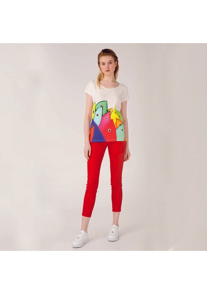 Bereket Balıkları Kadın T-Shirt by Güçlü Kadir Yılmaz fırsatları