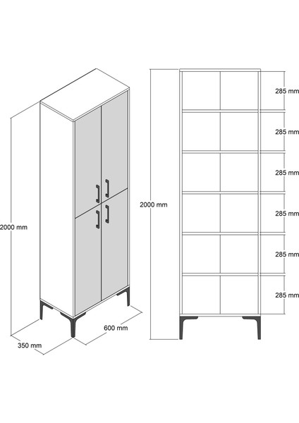 Variant Berlin A Ayakkabılık - Ceviz / Beyaz indirimleri