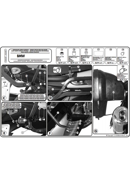 KLX687 Bmw F 800 S - St (06-16) Yan Çanta Taşıyıcı indirimleri