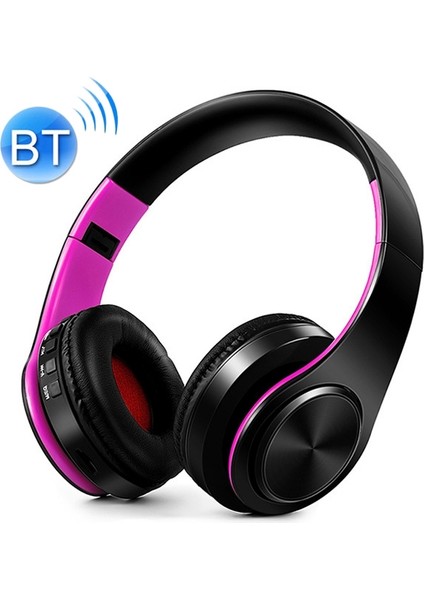 LPT660 Katlanır Bluetooth Kulaklık  - Pembe (Yurt Dışından)