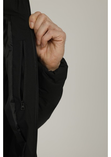 SN17 Henry Coat Erkek Mont - Siyah indirimleri