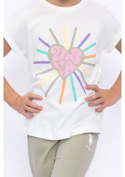 Sun Love Krem Kız Çocuk Kapri Takım fırsatları