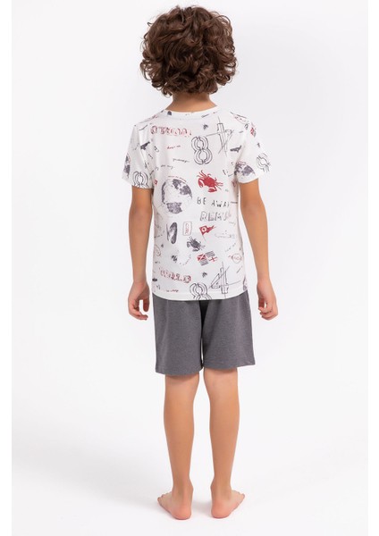 World Krem Erkek Çocuk Bermuda Takım indirimleri