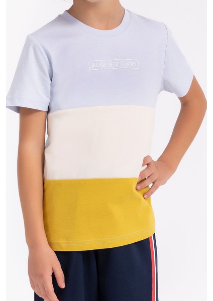 All You Need Is Family Gökyüzü Mavisi Erkek Çocuk Bermuda Takım fırsatları