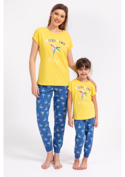 Positive Stay Sarı Kız Çocuk Pijama Takımı fiyatları