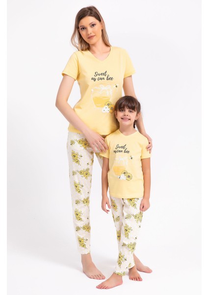 Sweet As Can Bee Açık Sarı Kız Çocuk Pijama Takımı fiyatları