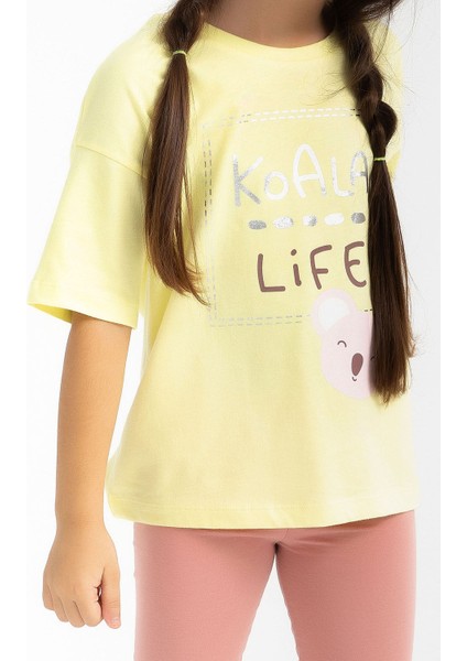 Koala Life Açık Sarı Kız Çocuk Tayt Takım modelleri
