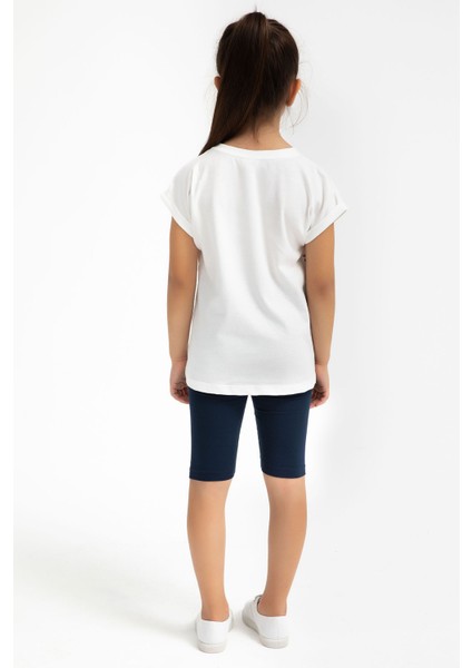 Run Krem Kız Çocuk Bermuda Tayt Takım indirimleri