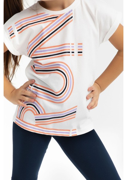 Run Krem Kız Çocuk Bermuda Tayt Takım modelleri