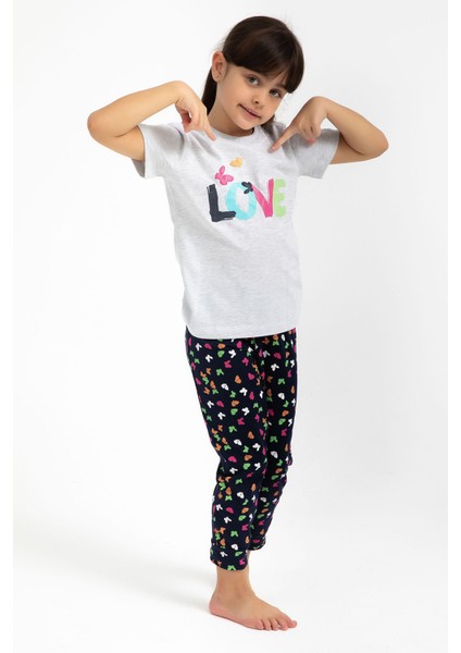 Love Karmelanj Kız Çocuk Pijama Takımı
