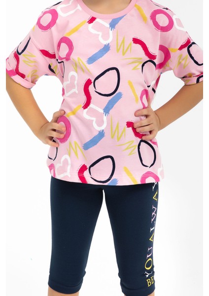 Be You Always Pembe Kız Çocuk Kapri Tayt Takım fırsatları
