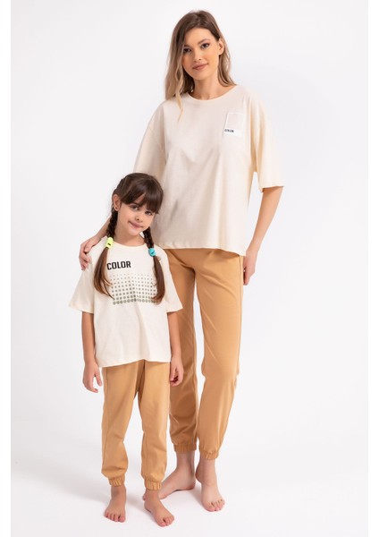 Color Fildişi Salaş Kız Çocuk Pijama Takımı fiyatları