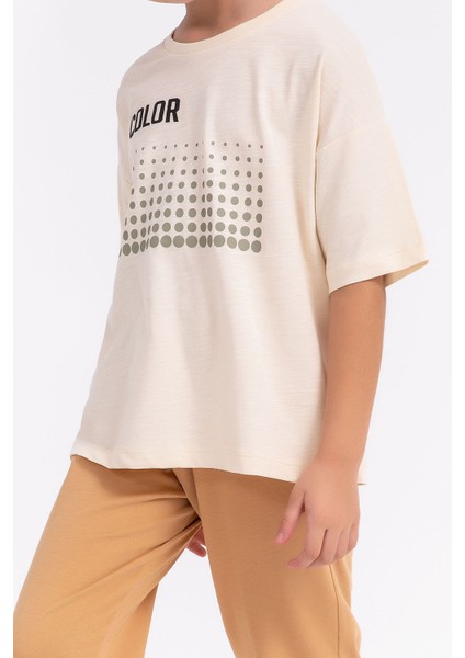 Color Fildişi Salaş Kız Çocuk Pijama Takımı fırsatları