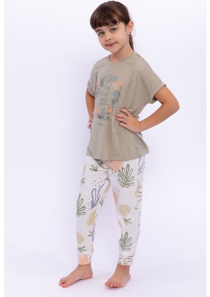 Find Beauty Açık Haki Kız Çocuk Pijama Takımı fiyatları