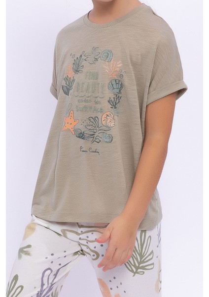 Find Beauty Açık Haki Kız Çocuk Pijama Takımı fırsatları