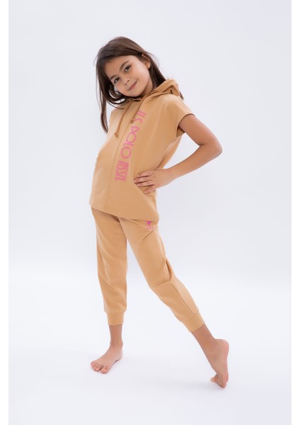 Camel Kız Çocuk Kapüşonlu Eşofman Takımı fiyatları