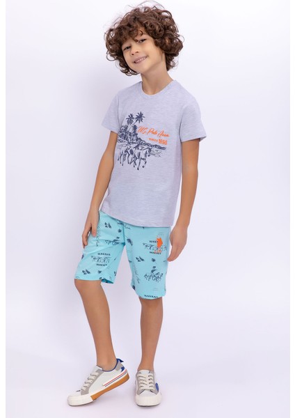 Havana Horse Karmelanj Erkek Çocuk Bermuda Takım