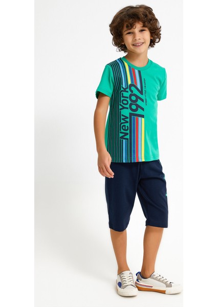 Newyork Kivi Yeşili Erkek Çocuk Kapri Takım fiyatları